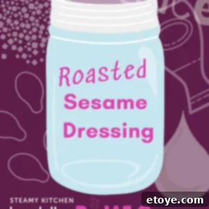 Roasted Sesame Dressing Recipe Title Image
