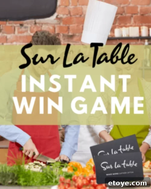 Win Instantly with Sur La Table! 2 Sur La Table Premium Kitchenware and Home Goods