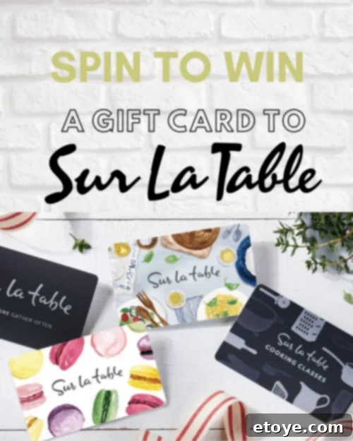 Win Instantly with Sur La Table! 3 Spin to Win Sur La Table Gift Card