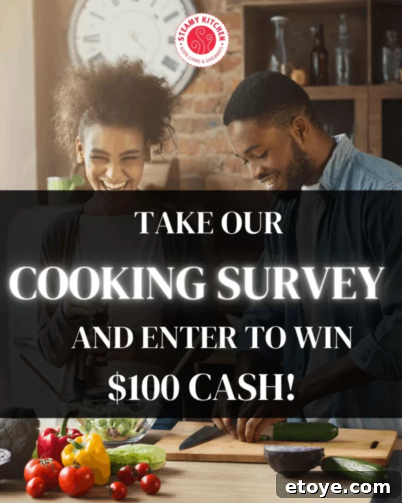 Score a $100 Cash Prize 3 An image showing survey questions and a pen, representing participation in a cooking and food waste survey
