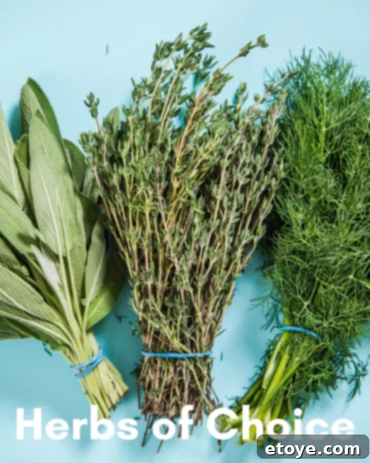Quick Microwave Herb Drying 3 A selection of fresh herbs laid out on a microwave-safe plate, ready for drying
