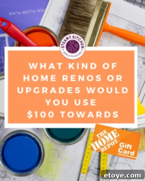 Home Depot $100 Gift Card Giveaway