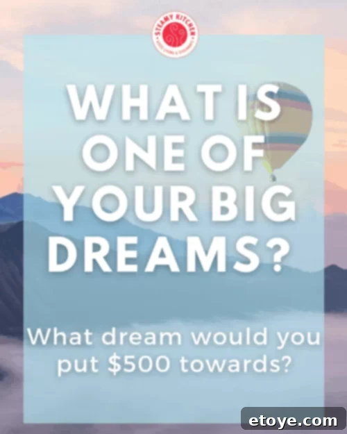 Image encouraging big dreams