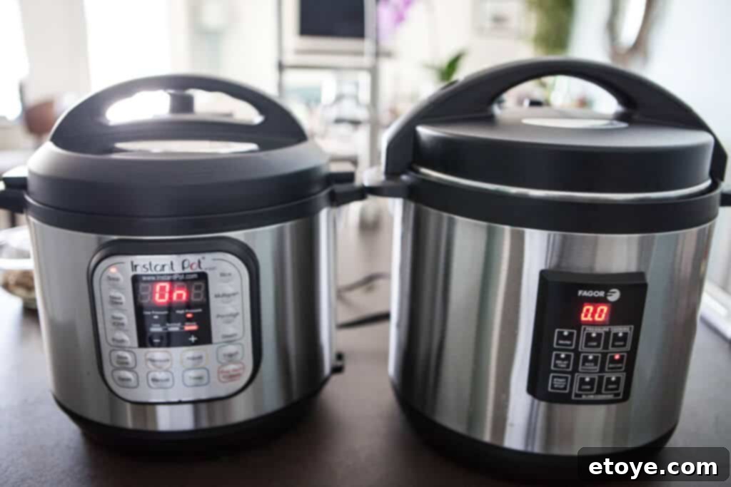 Düdüklüde Kinoa Tarifi 3 Comparison of Instant Pot vs Fagor electric pressure cooker brands for optimal cooking performance.