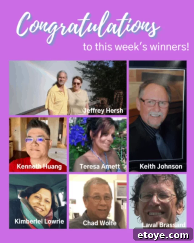 Steamy Kitchen: Hot Off The Press 3 Meet This Week's Winners - a collage of happy winners of Steamy Kitchen giveaways