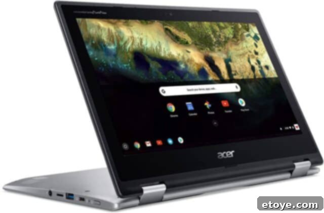 Win an Acer Chromebook Spin 11 Laptop 2 Acer Chromebook Spin 11 showing its vibrant display