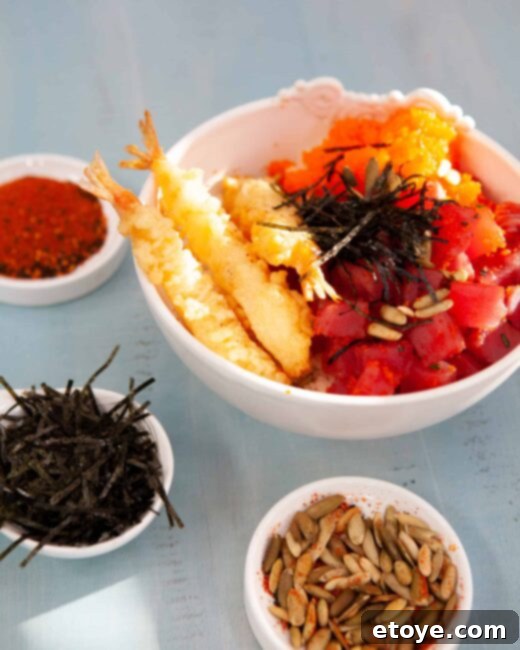 Crispy Pumpkin Seed Perfection 7 Japanese shichimi togarashi roasted pumpkin seeds with poke bowl