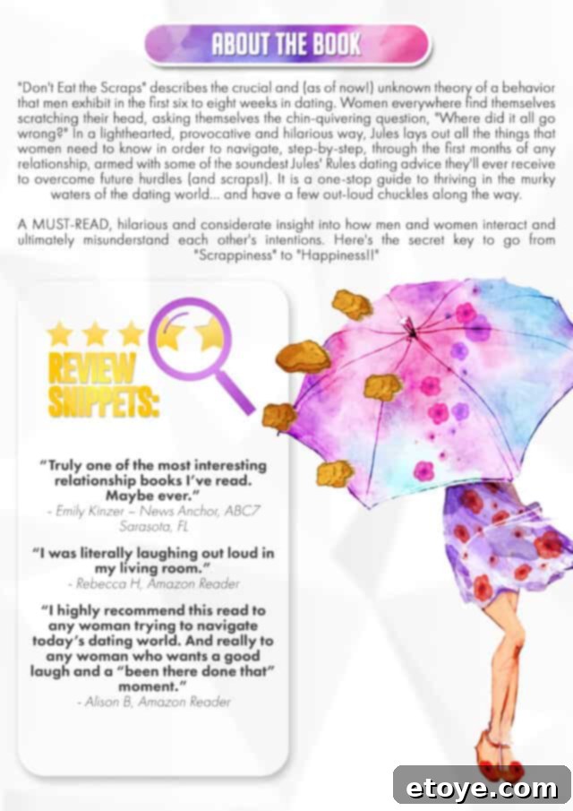 Win Dont Eat the Scraps Book and a $100 Gift Card 5 Woman holding 'Don't Eat the Scraps' book by Jules Price with a confident smile