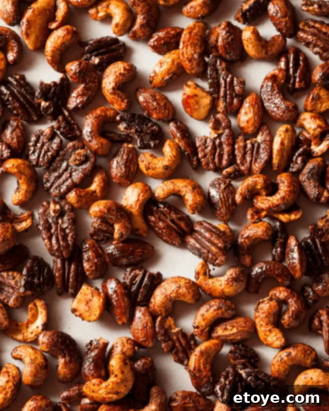 Simply Spiced Nut Treat 5 Easy Spiced Nuts served in a bowl, ready for snacking or as a topping.