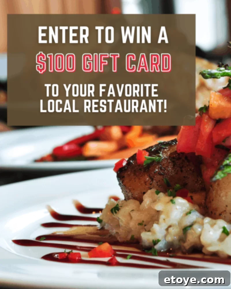 Win 100 Towards Your Next Dinner 3 Hands holding a gift card for a local restaurant