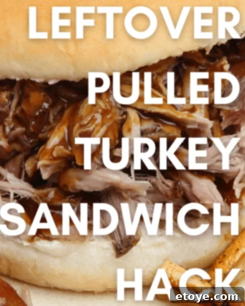 Delicious pulled turkey cranberry barbecue sandwich on a bun