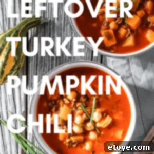 Leftover Turkey Pumpkin Chili
