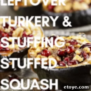 Leftover Turkey and Stuffing Squash Bake 6 Leftover Turkey and Stuffing Stuffed Acorn Squash Recipe