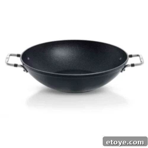 Fissler Wok Review: Win Your Own! 4 Close-up of Fissler Adamant Wok surface