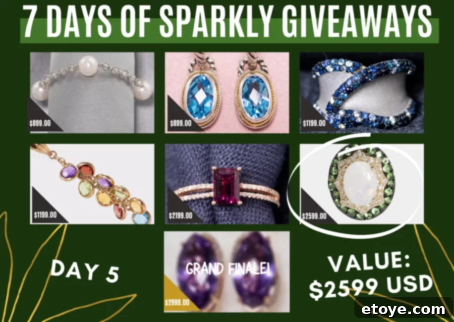 Day 6 Steamy Kitchen Effy Jewelry Giveaway prize - a stunning Effy ring with multiple stones