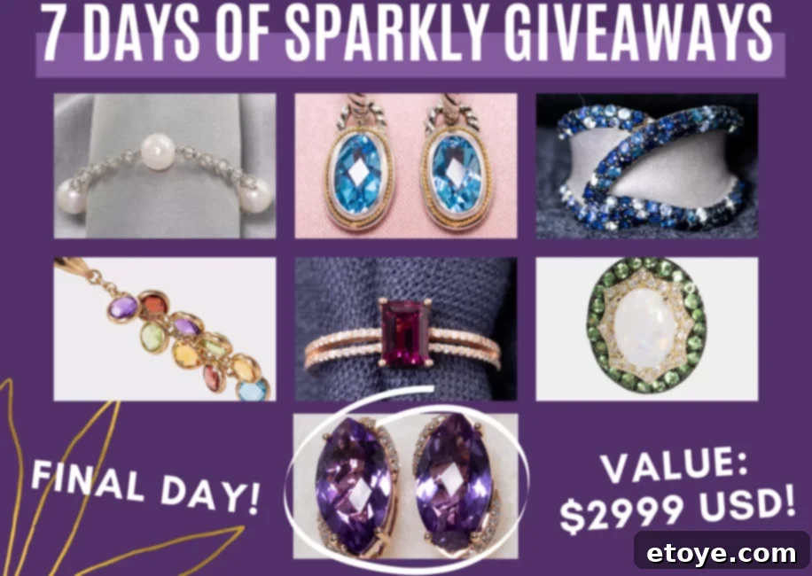 Day 7 Steamy Kitchen Effy Jewelry Giveaway grand prize - a luxurious diamond and gemstone Effy piece