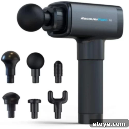 RecoverFun Plus Massage Gun - Front View