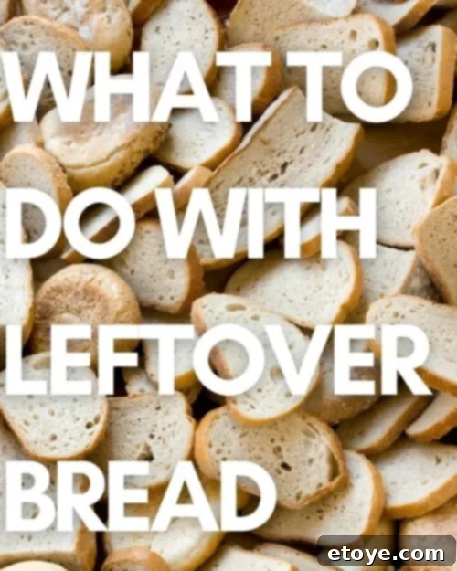 main image of leftover bread blog post featuring various types of bread