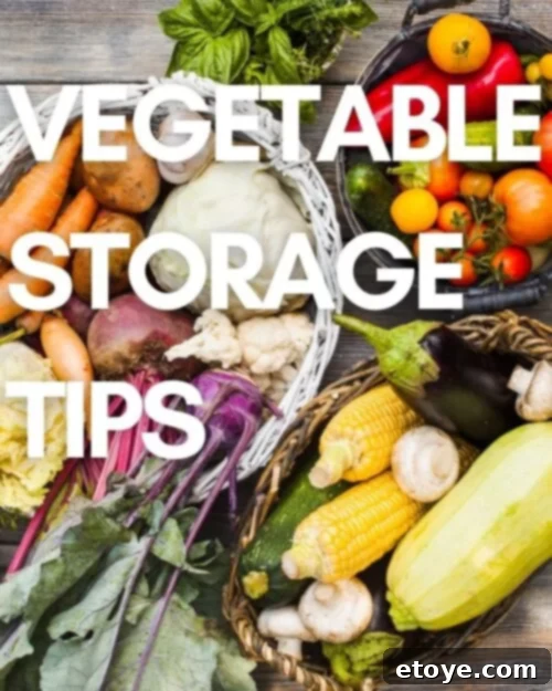 Fresh vegetables in a neatly organized refrigerator, emphasizing proper food storage