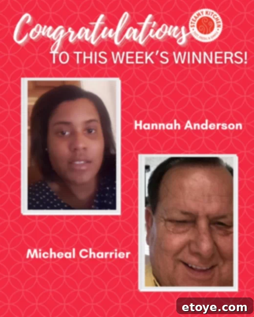 Another happy Steamy Kitchen winner