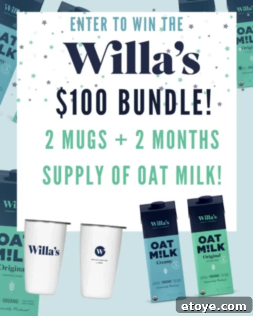 Willas Organic Oat Milk Reviewed Enter Our Giveaway 5 Willa's Oat Milk with baked goods