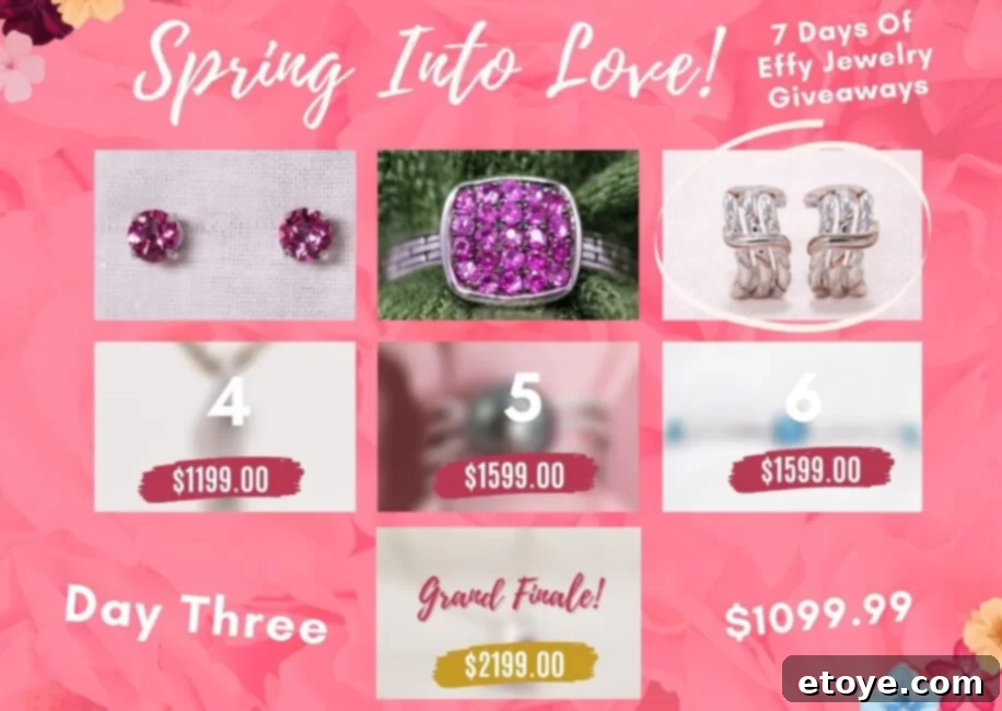 Close-up of Effy Sterling Silver Triple Band Earrings