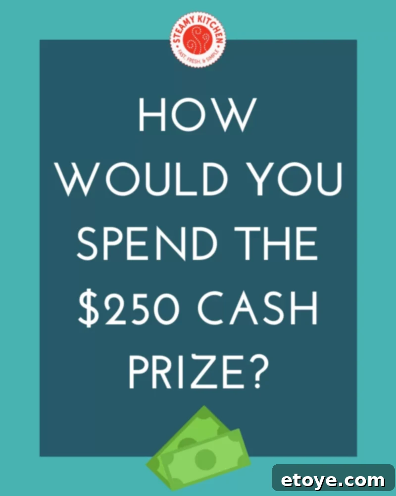 Steamy Kitchen's Anniversary: Win $250 Cash! 4 A vibrant collage of delicious recipes and happy moments from Steamy Kitchen, celebrating 16 years of culinary excellence and community engagement