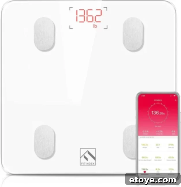 Smart Bluetooth Body Fat Scale for Comprehensive Health Tracking