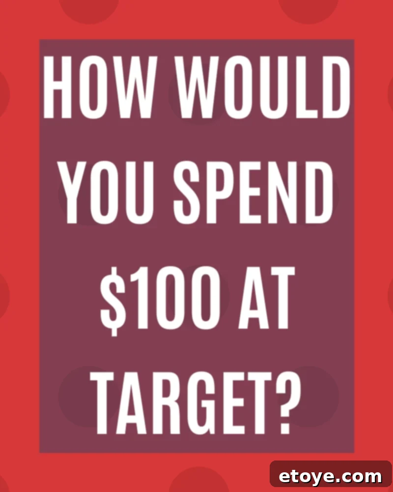 Discover endless possibilities with a $100 Target gift card, from fashion to home goods, electronics, and more.