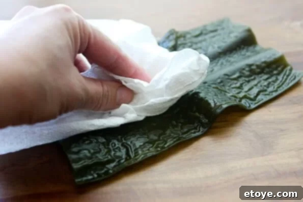 matsutake-dobin-mushi-mushroom-recipe-012 Reused kombu drying on the countertop, demonstrating sustainable cooking practices