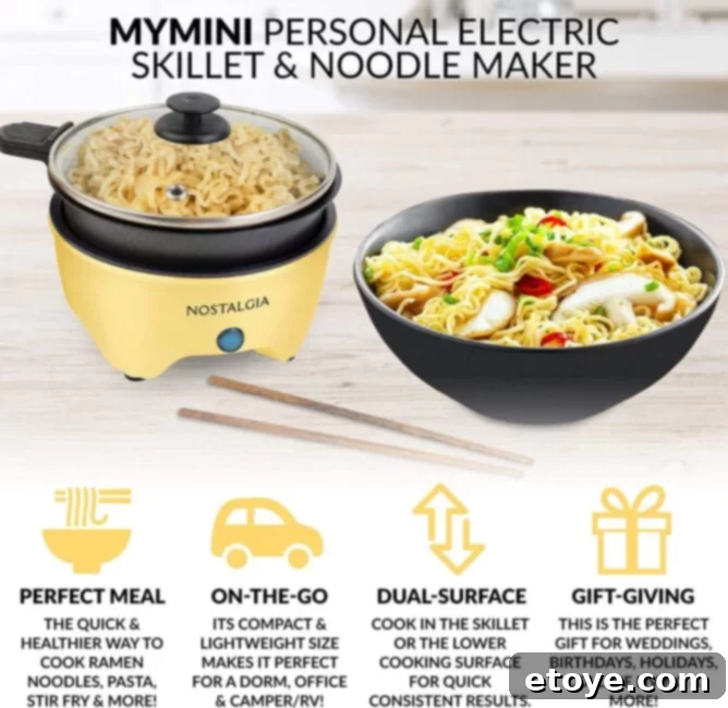 Win Instant Kitchen Gadgets 4 MyMini personal electric skillet cooking a quick and healthy single-serving meal