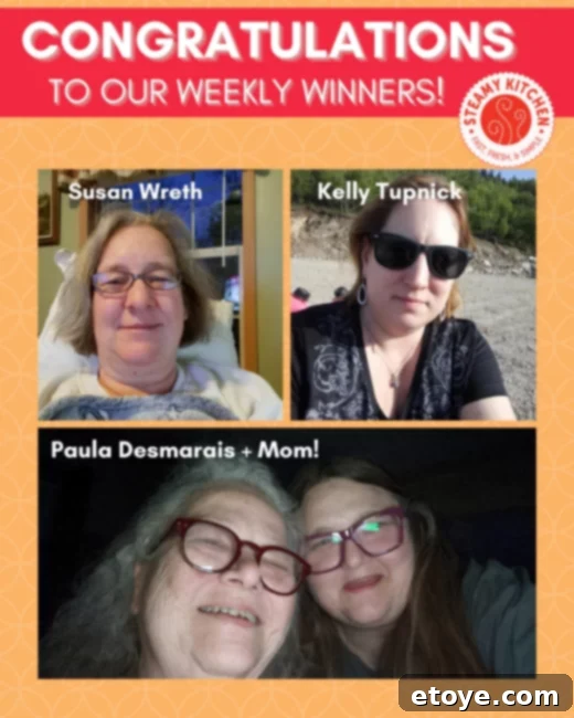 Sizzling Kitchen Scoop 5 Steamy Kitchen Week's Winners