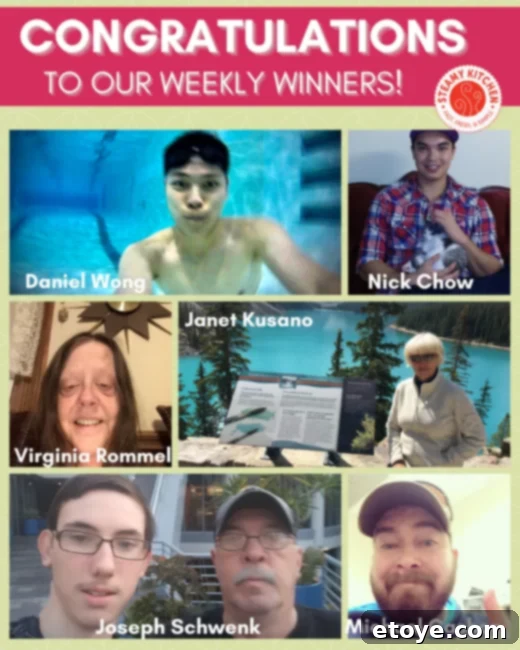 The Kitchen Buzz 5 Smiling faces of giveaway winners