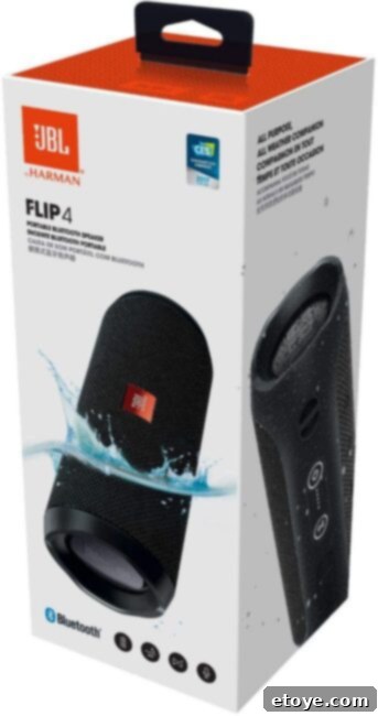 JBL Flip 4 Waterproof Portable Bluetooth Speaker - Features Showcase