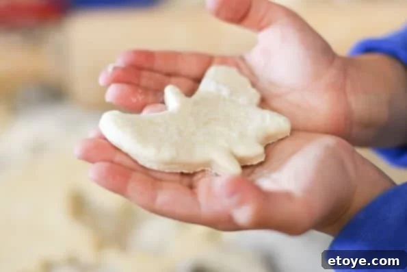 Unusual, abstractly shaped buttermilk biscuits, likely made by a child