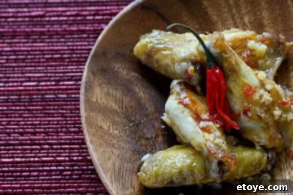 Momofuku Inspired Chicken Wings 5 Delicious baked chicken wings coated in Momofuku Octo Vinaigrette