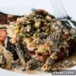 Steak with Spirited Mushroom Crème 3 Steak with Creamy Whiskey Mushroom Sauce