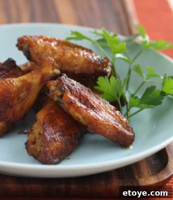 BBQ Central Smoky Sweet Wings, perfectly cooked and glistening