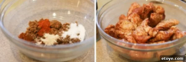 Chicken wings generously coated with Greg Rempe's smoky sweet dry rub