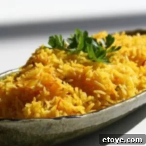 Golden Saffron Rice 2 Saffron Basmati Rice