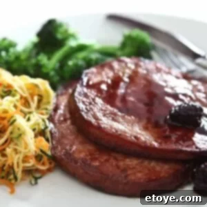 Blackberry Rum Glazed Easter Ham 2 Blackberry Rum Glazed Ham Steaks