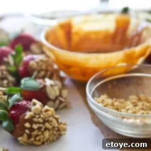 Salted Caramel Covered Strawberries