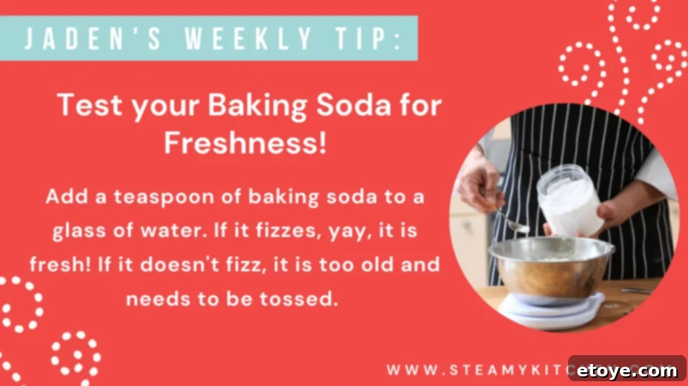 Hot Off The Stove 4 Jaden's tip for testing baking soda freshness with a glass of water