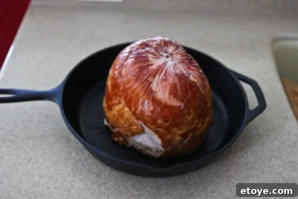 ham in pan