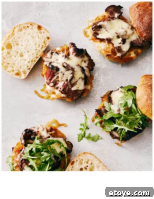 French Onion Steak Sandwiches Get the Recipe and Win 2 Delicious French Onion Steak Sandwich on a serving board