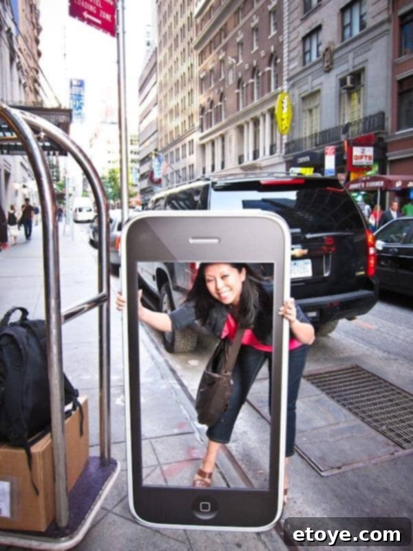 The Master Plan 4 An enormous iPhone advertisement displayed in New York City