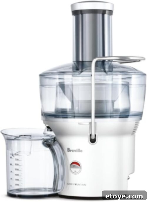 Freshly Made Juice with Breville Juice Fountain Compact