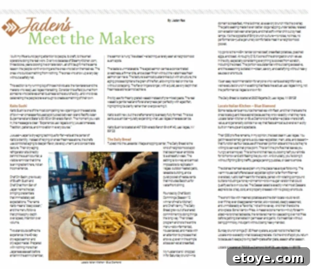 Blue Diamond's Hidden Gem: Vegas' Top Dinner Deal 5 Meet the Makers #2 article