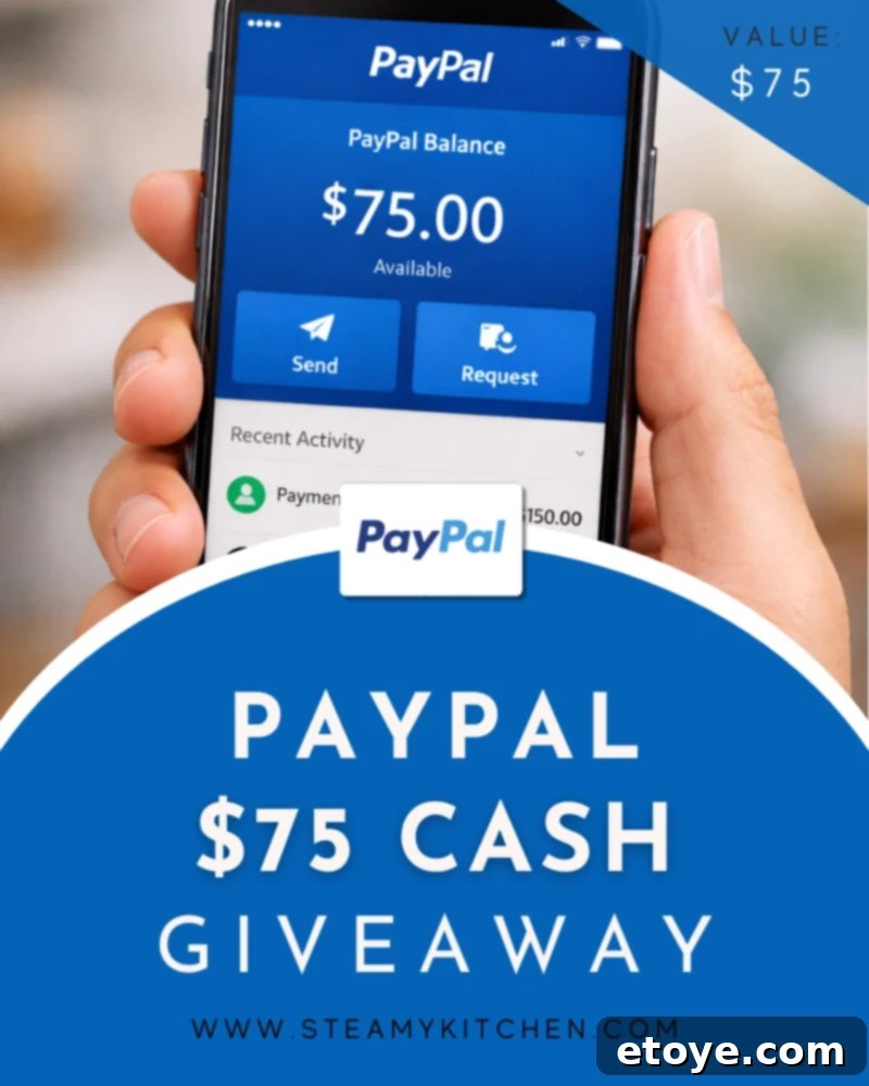$75 PayPal Cash Giveaway